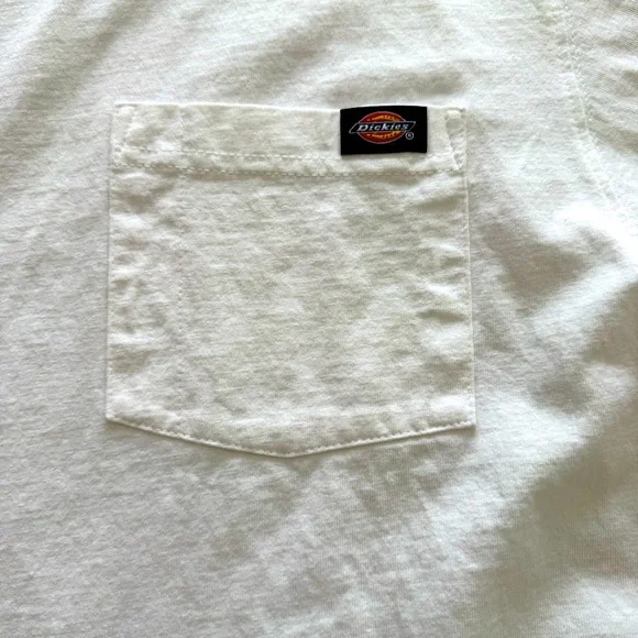 Dickies Men’s Heavyweight Pocket T-Shirt-White-Size- XL EUC - Picture 3 of 7